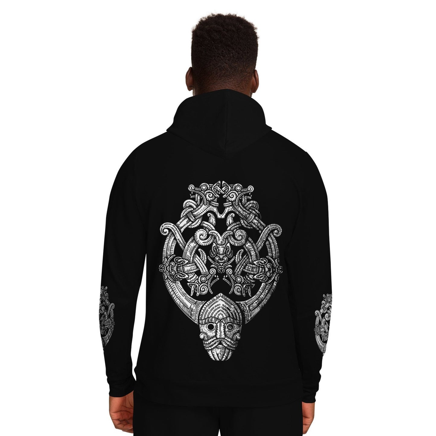 Odin's Wolfpack Unisex Viking Hoodie - Back Print