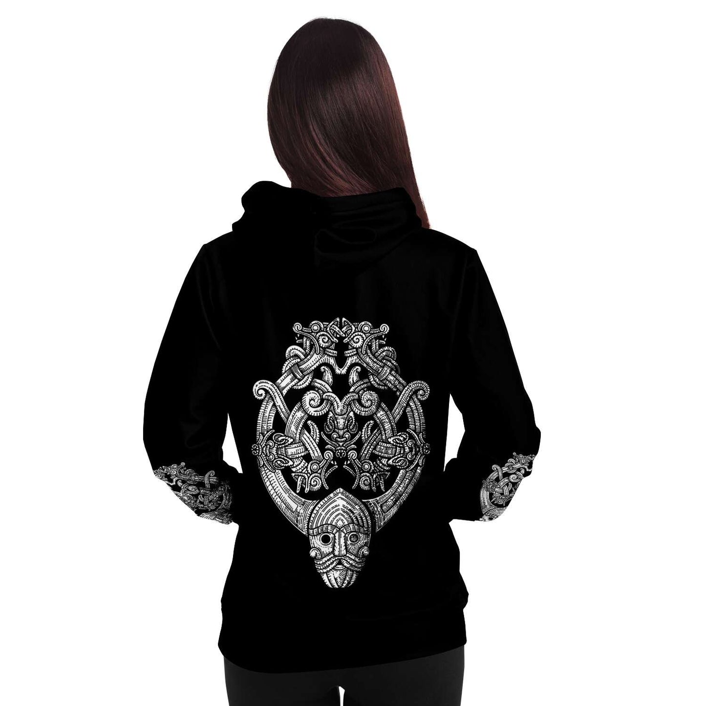 Odin's Wolfpack Unisex Viking Hoodie - Back Print