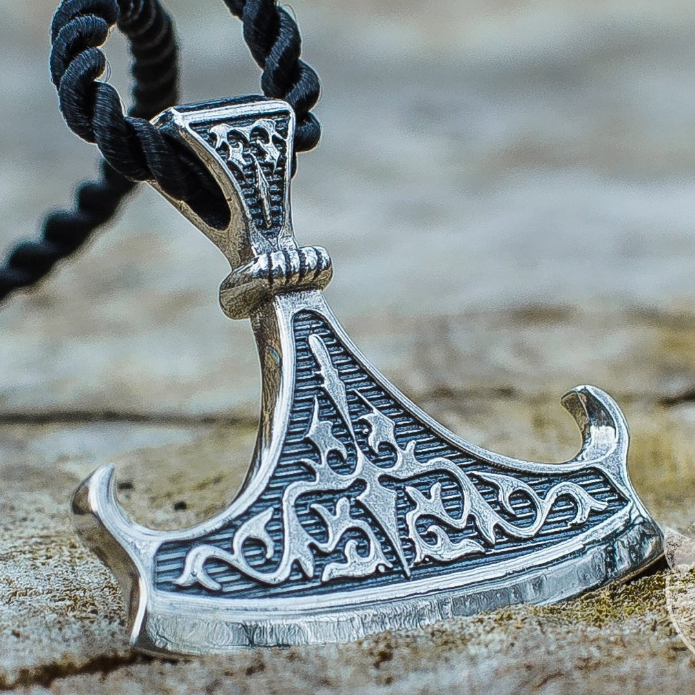 Perun Axe Blade 925 Sterling Silver Pendant - VikingsBrand