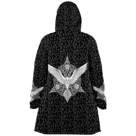 Premium Viking Runic Cloak – Black