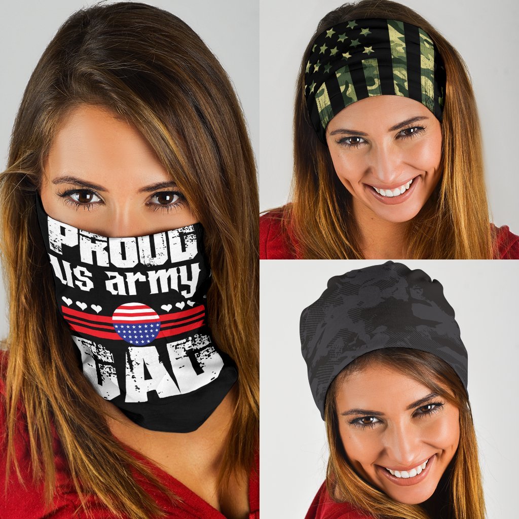 Proud US Army Dad Neck Gaiter | Face Shield