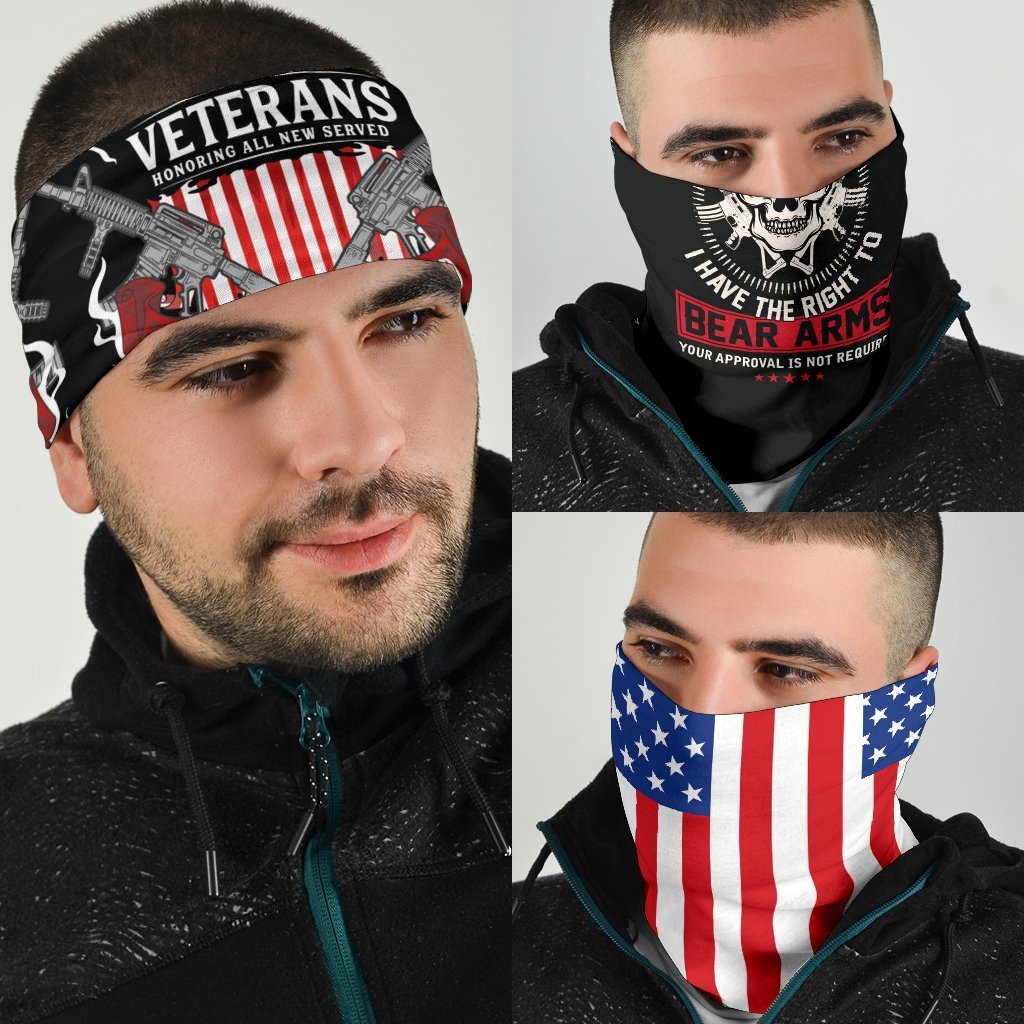 Proud Veteran Neck Gaiter | Face Shield