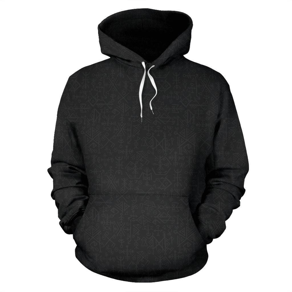 Ragnar's Head All Over Hoodie - VikingsBrand