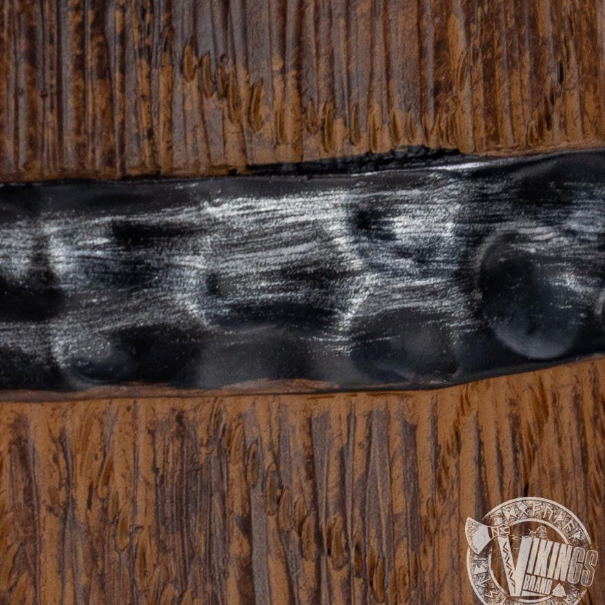 Rustic Wooden Barrel Resin Mug Large Handle Stainless Steel Insert - VikingsBrand