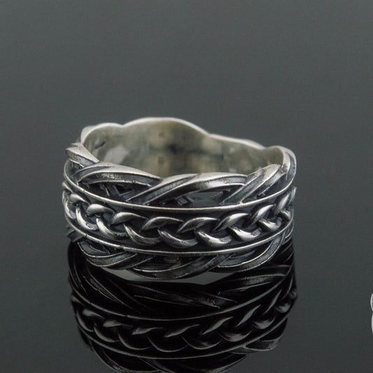 Scandinavian ornament 925 sterling silver Viking ring – view 4
