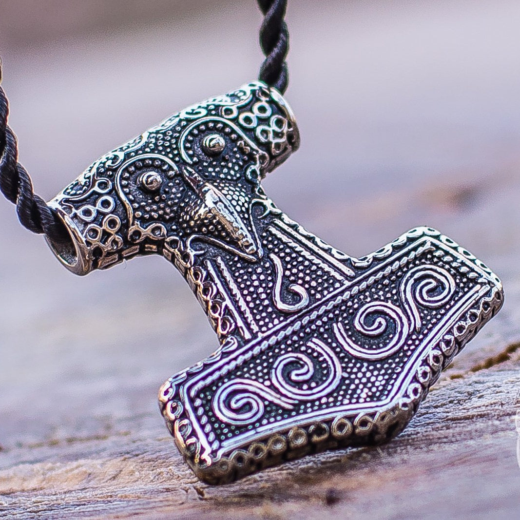Scania Island Style Thor's Hammer 925 Sterling Silver Pendant - VikingsBrand