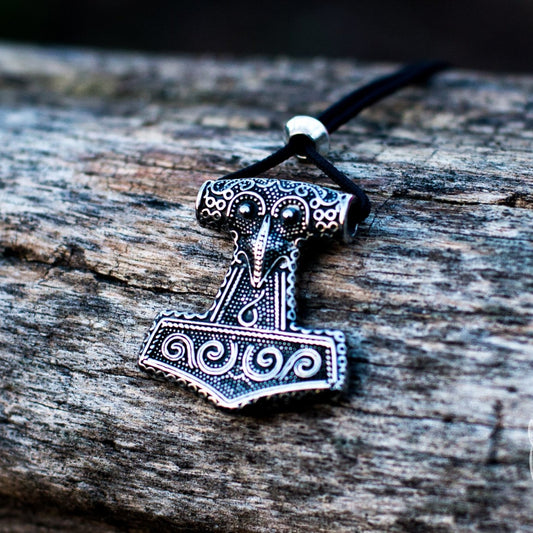 Thor's hammer pendant Scania style in 925 sterling silver – view 2