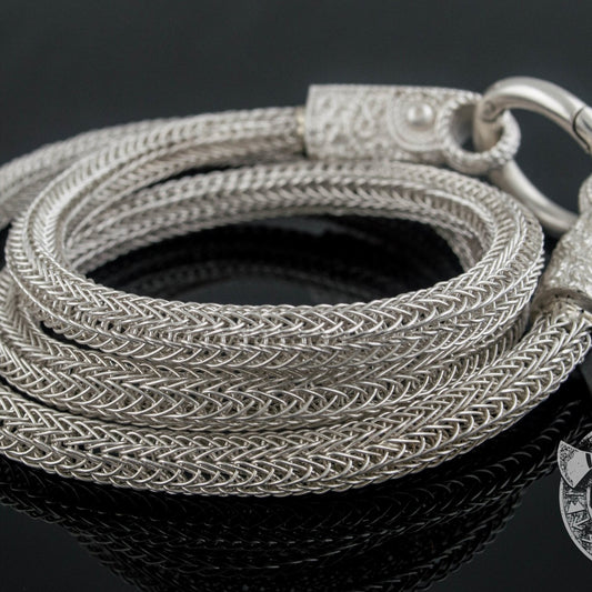 Viking chain set with a Mammen style axe pendant, 925 silver – view 2