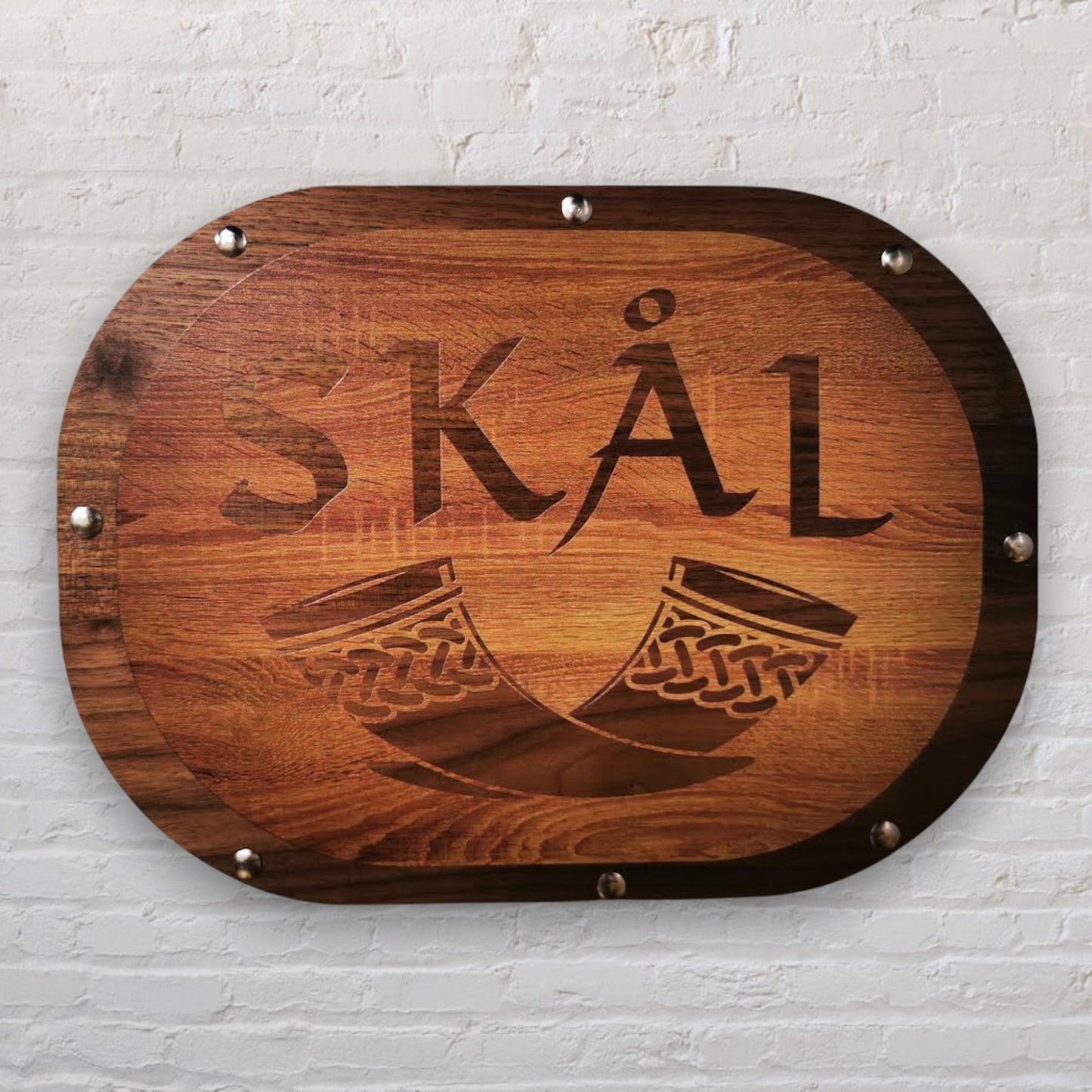 Skål Bar Sign, Skal Wall Sign, Viking Home Decor, Wood Sign
