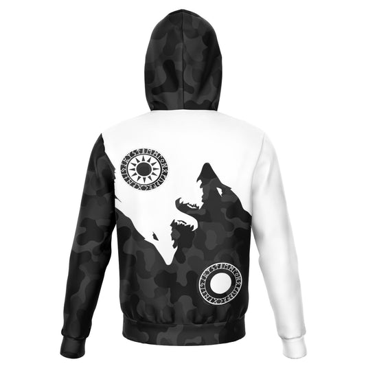 Skoll and Hati Viking unisex hoodie – view 2