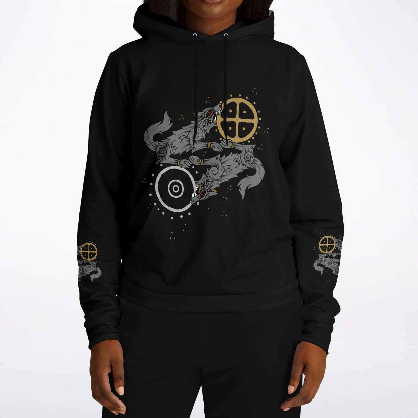 Skoll & Hati Premium Unisex Viking Hoodie