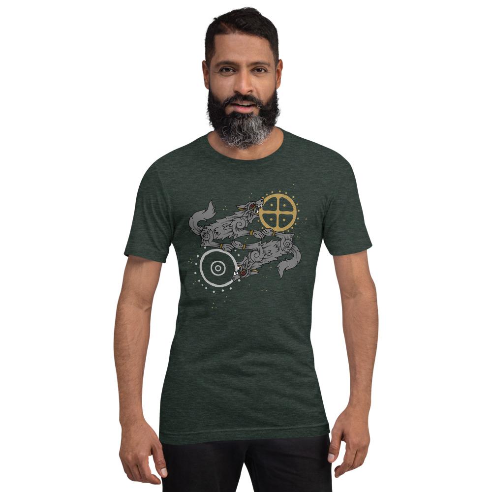 Skoll & Hati Short-Sleeve Unisex Viking T-Shirt