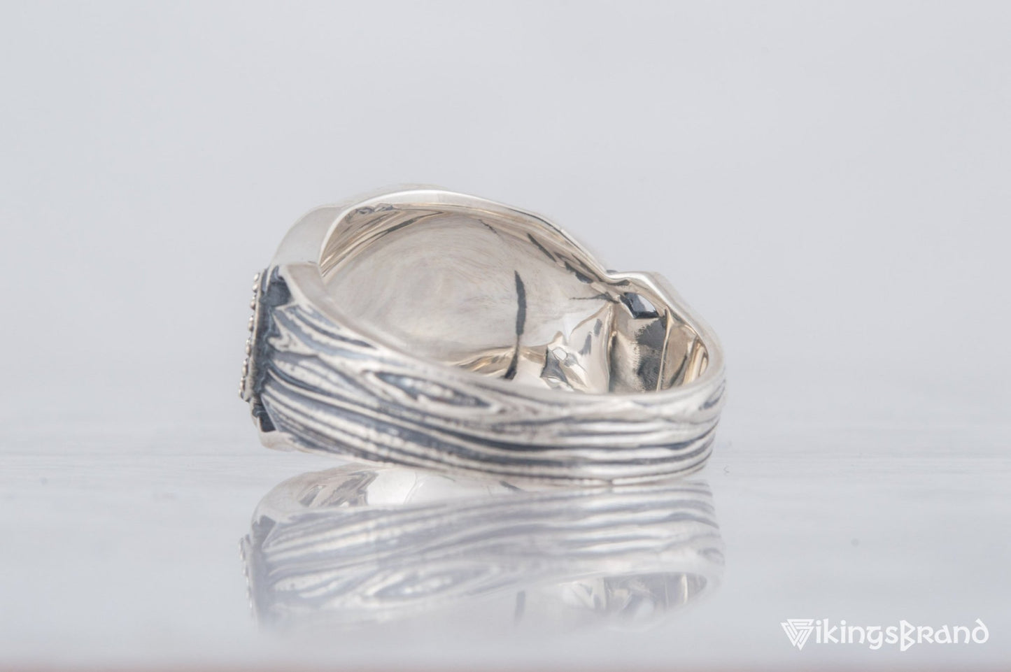 Sleipnir Viking Symbol Ring Sterling Silver Handmade Viking Jewelry