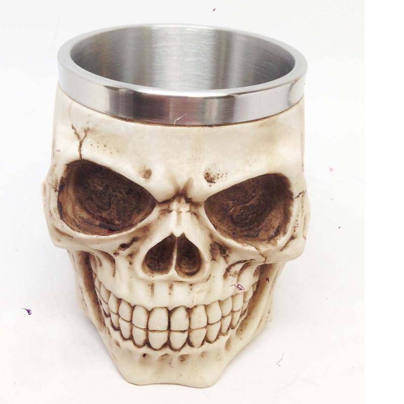 Stainless Steel Drinking Skull Mug - VikingsBrand