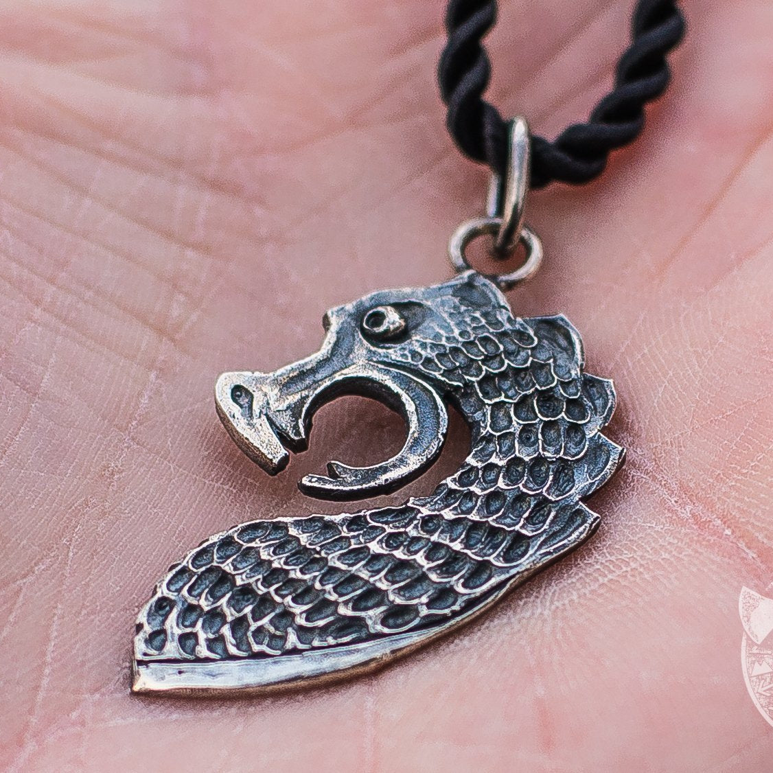 The Head of Drakkar Boat 925 Sterling Silver Pendant - VikingsBrand