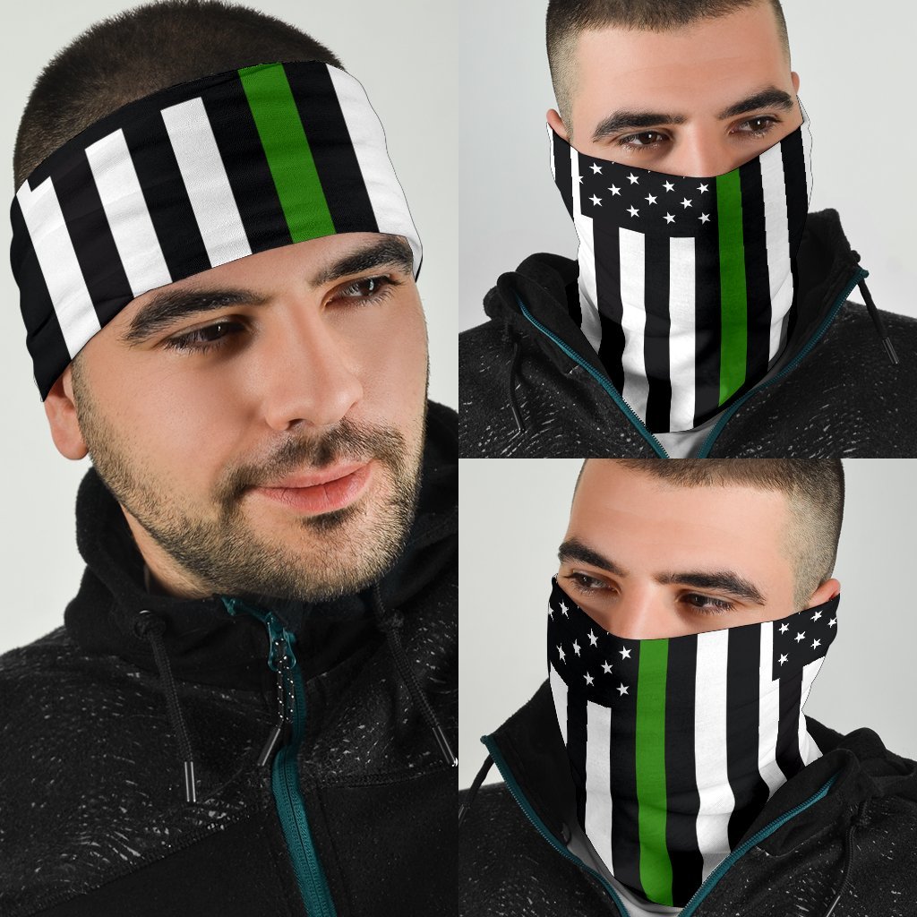 Thin Green Line Neck Gaiter | Face Shield - Clean Green