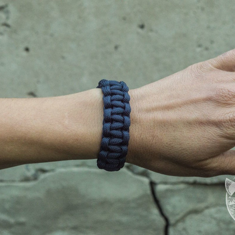 Thors Hammer Purple Paracord Bronze Bracelet - VikingsBrand