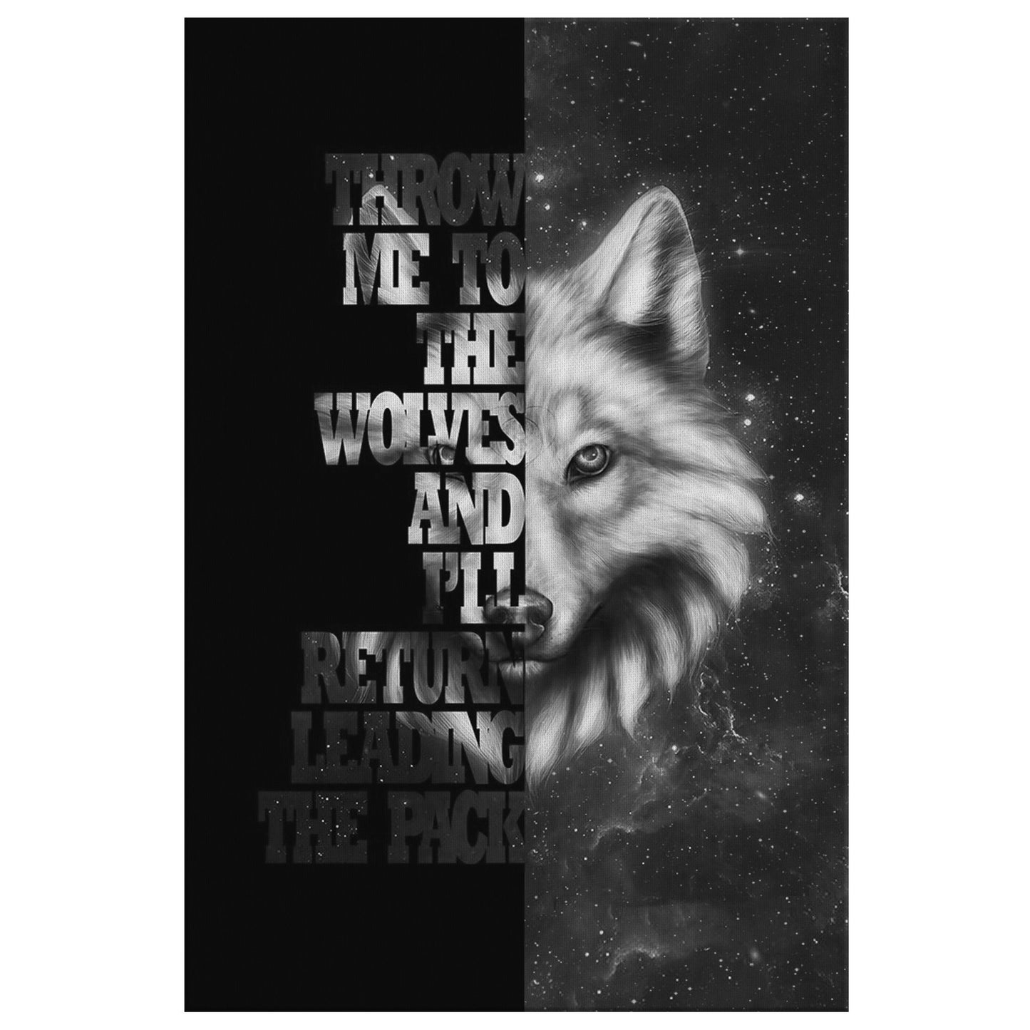 Throw Me To The Wolves Viking Wall Art - Norse Home Decor
