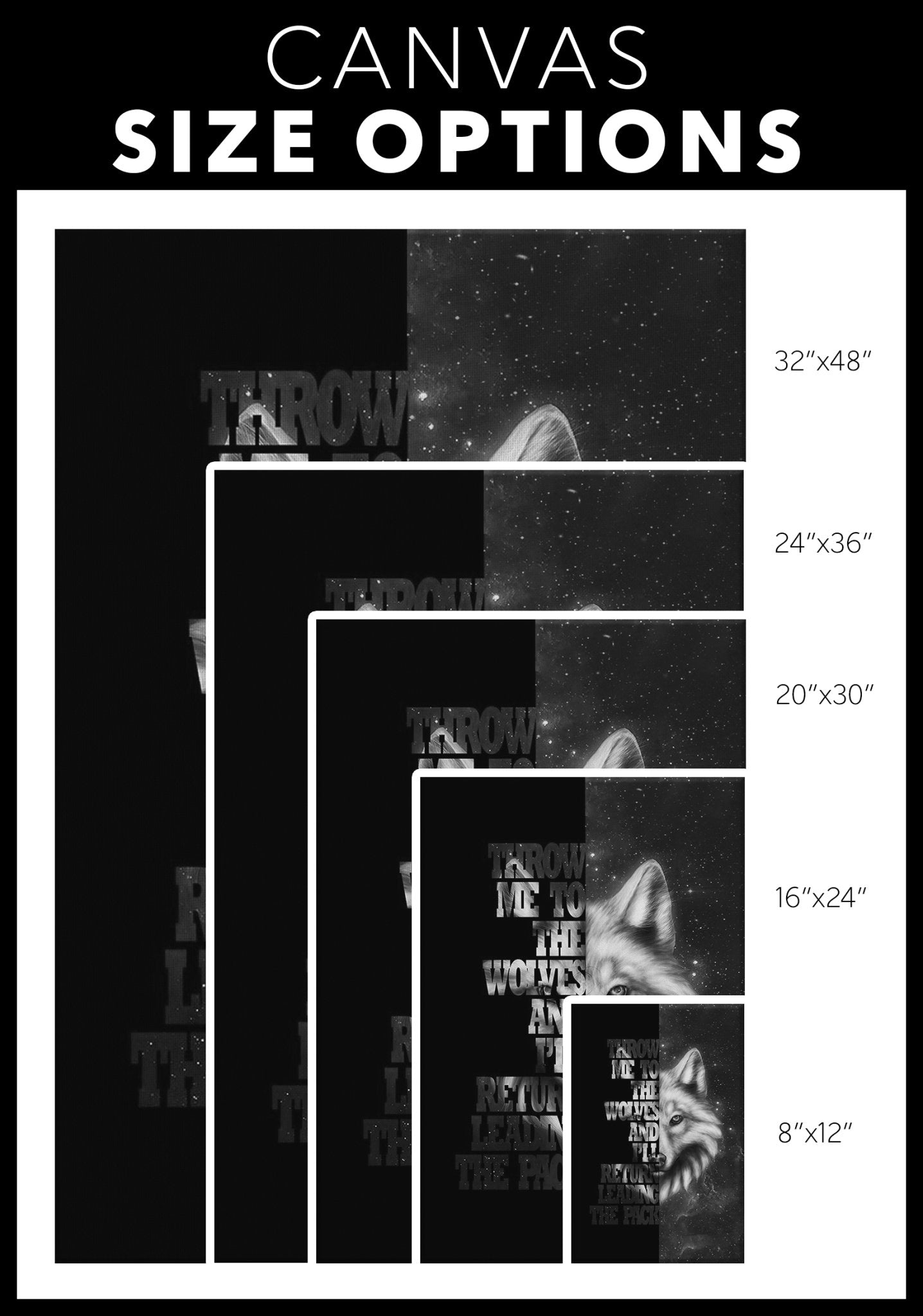 Throw Me To The Wolves Viking Wall Art - Norse Home Decor