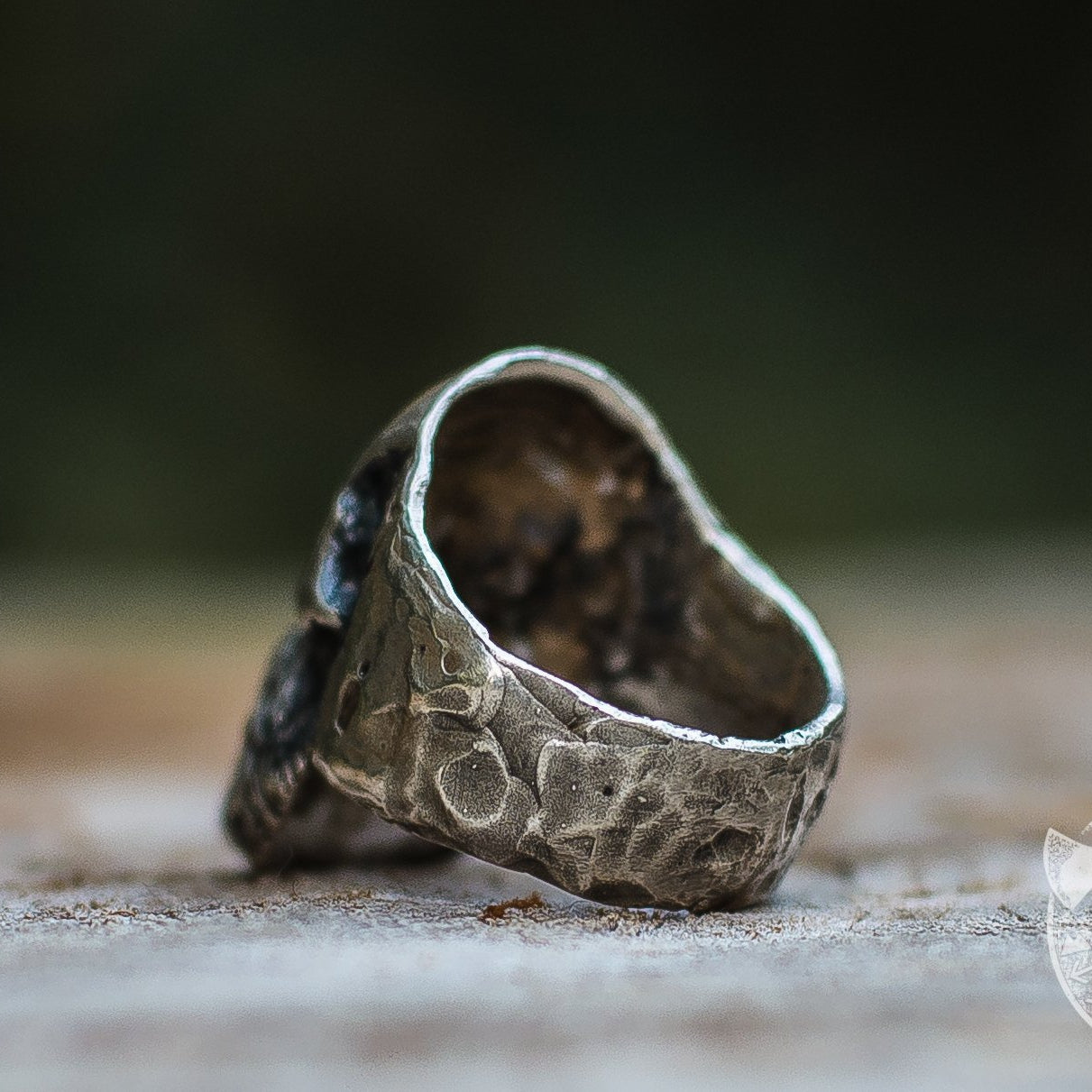 Unique Bearded Skull 925 Sterling Silver Viking Ring - VikingsBrand