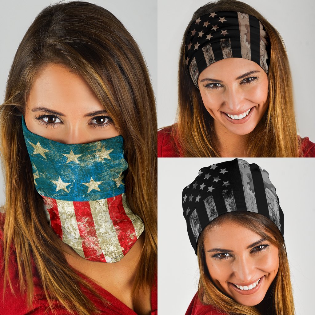 USA Flag Neck Gaiter | Face Shield - Multi