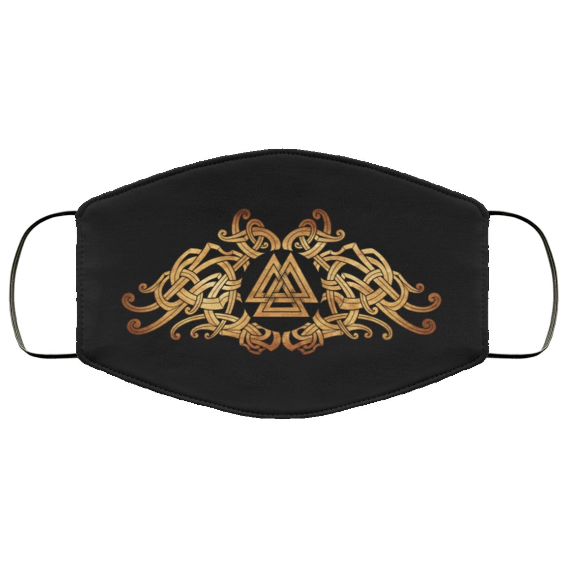 Valknut Knot Viking Face Mask Cover