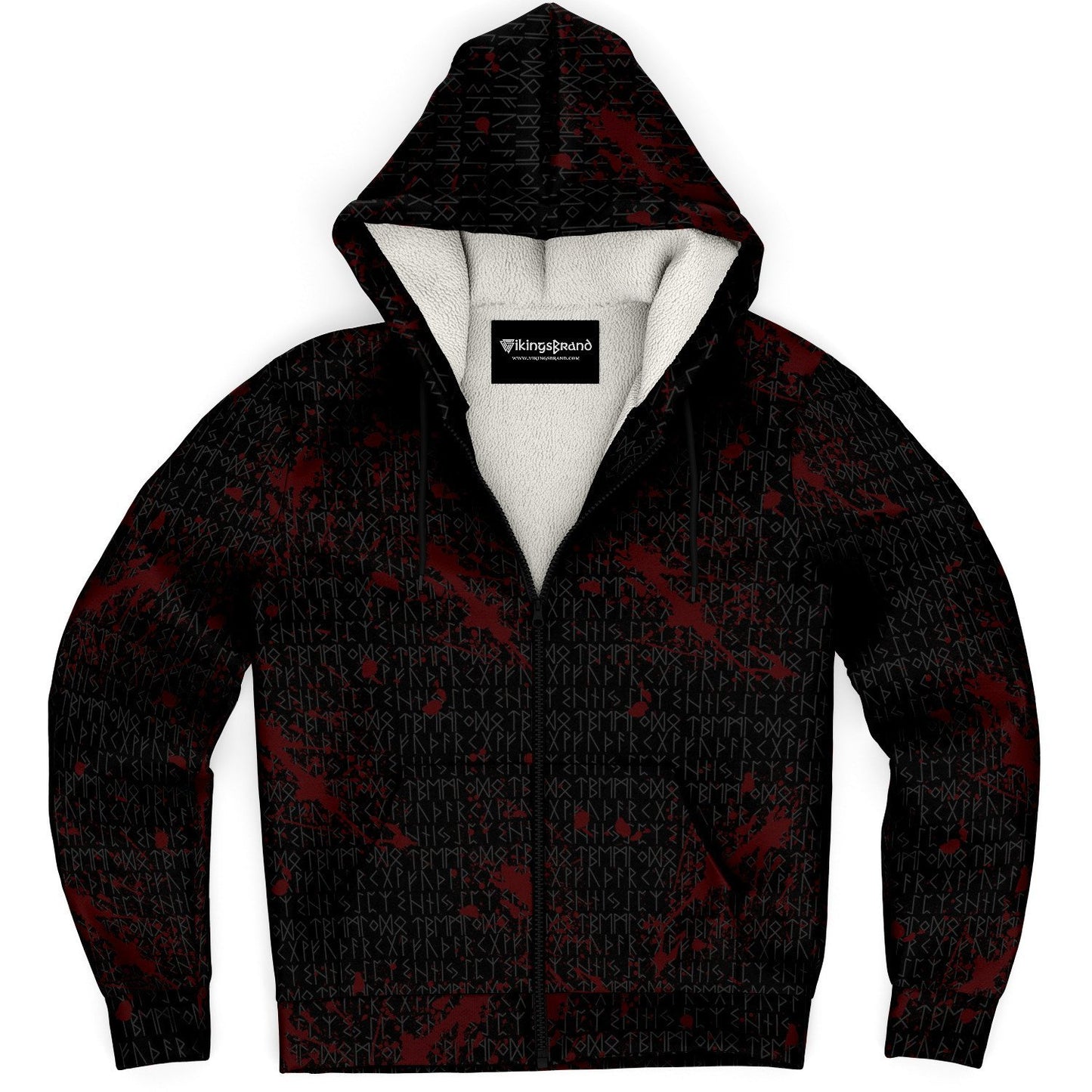 Viddar Premium Microfleece Zip-Up Viking hoodie