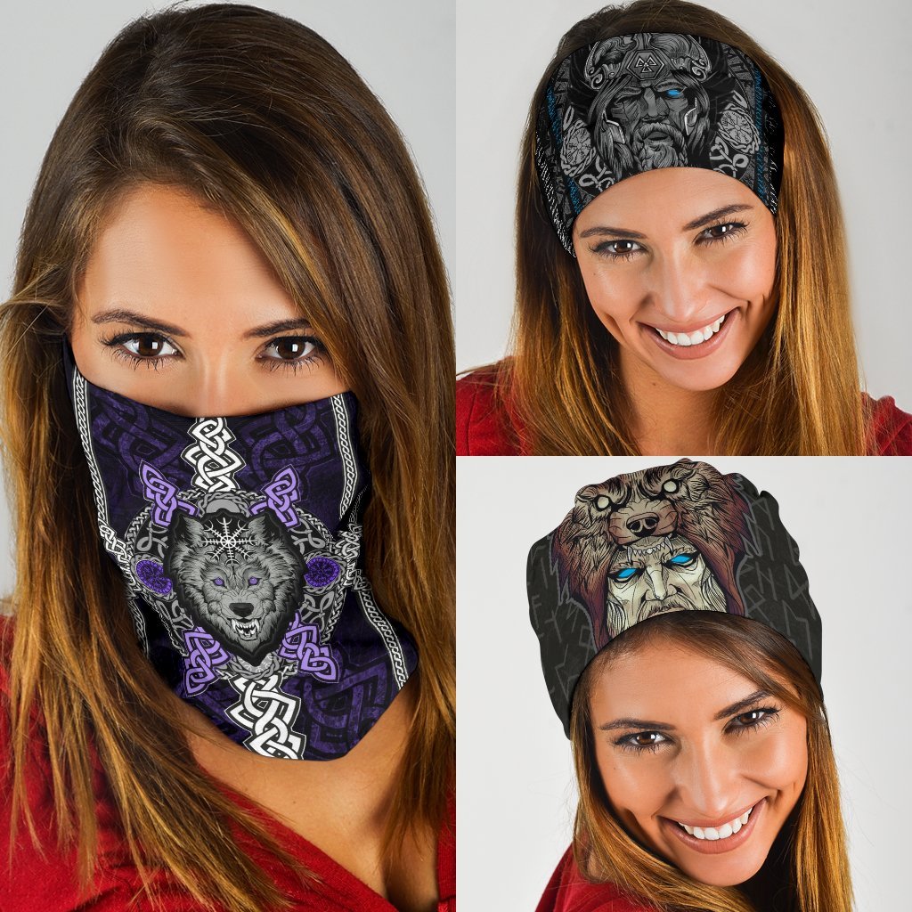 Viking Bandanas Pack of 3 - Pack046 - Purple & Variations