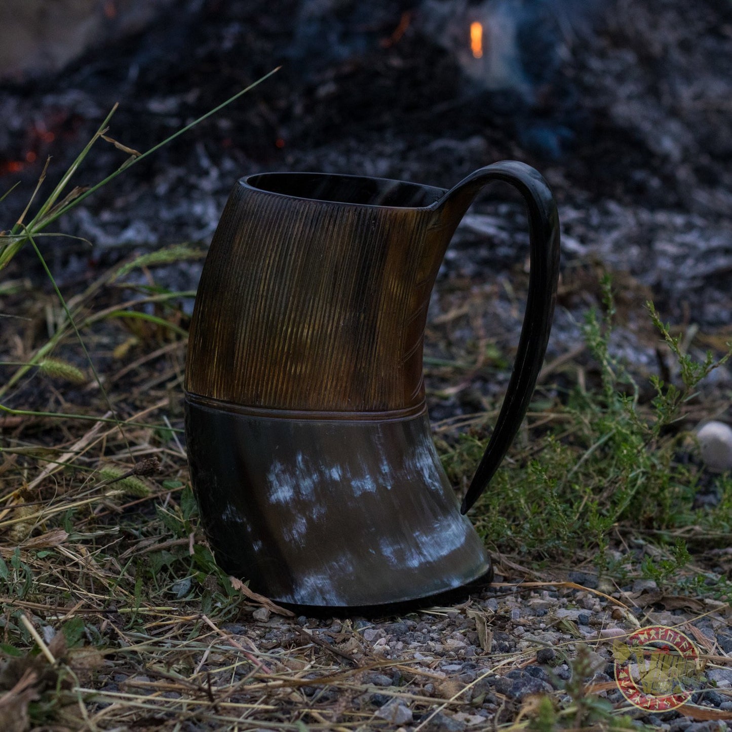 Viking Carved Drinking Horn Mug 1500ml - VikingsBrand