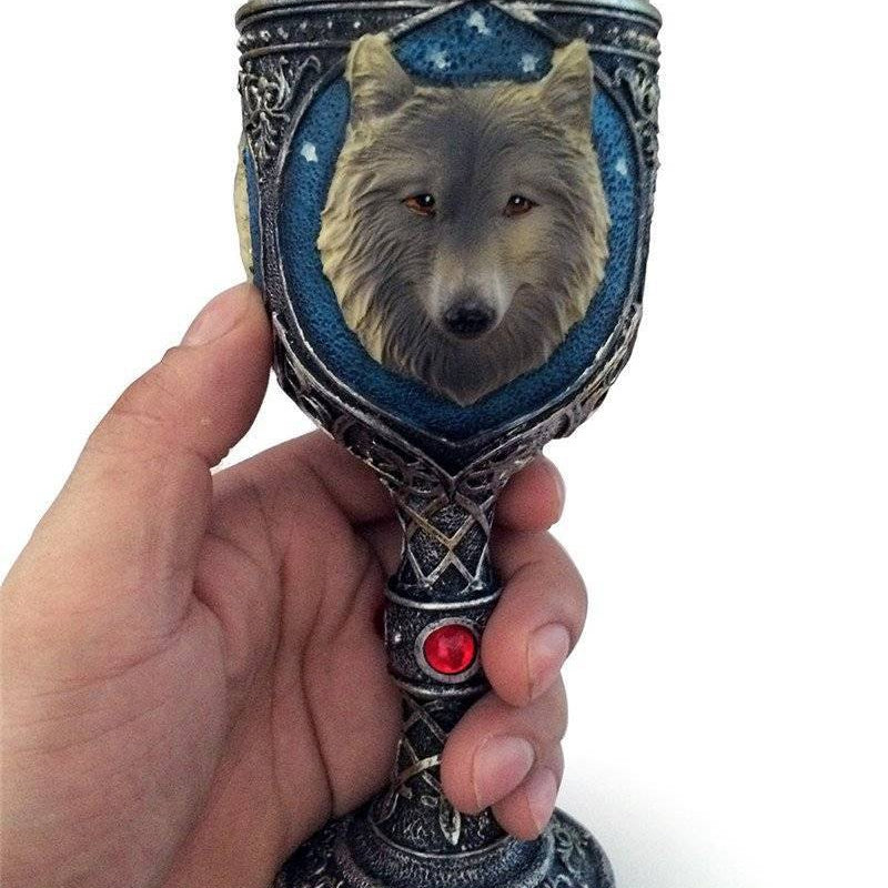 Viking King Wolf Head Cup - Mug - VikingsBrand