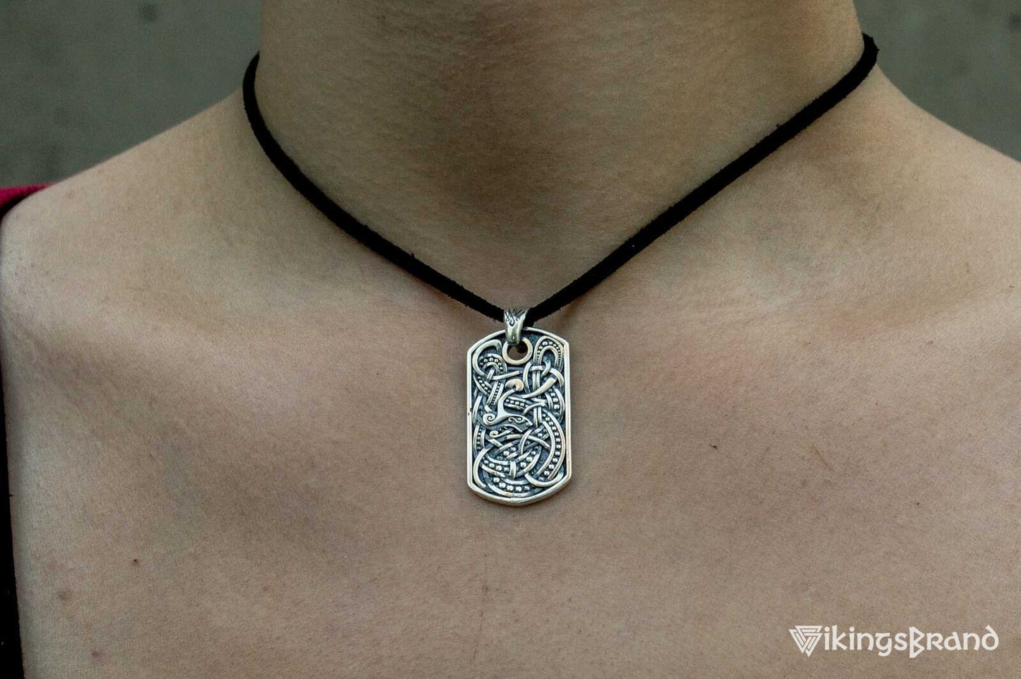 Viking Ornament Pendant Sterling Silver Norse Handcrafted Viking Jewelry