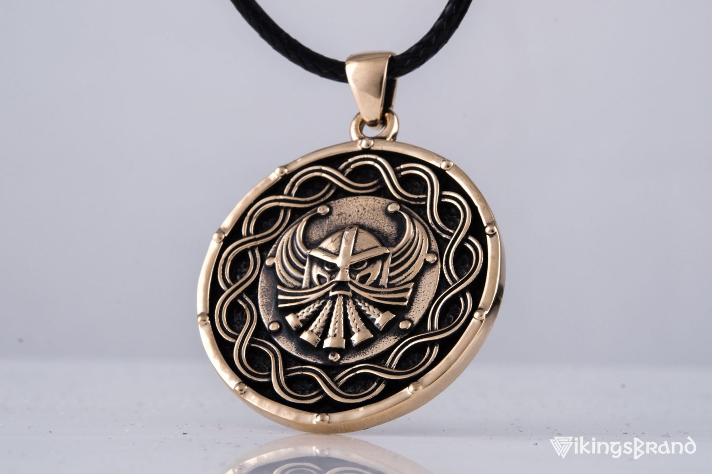 Viking Pendant Bronze Handmade Vikings Jewelry