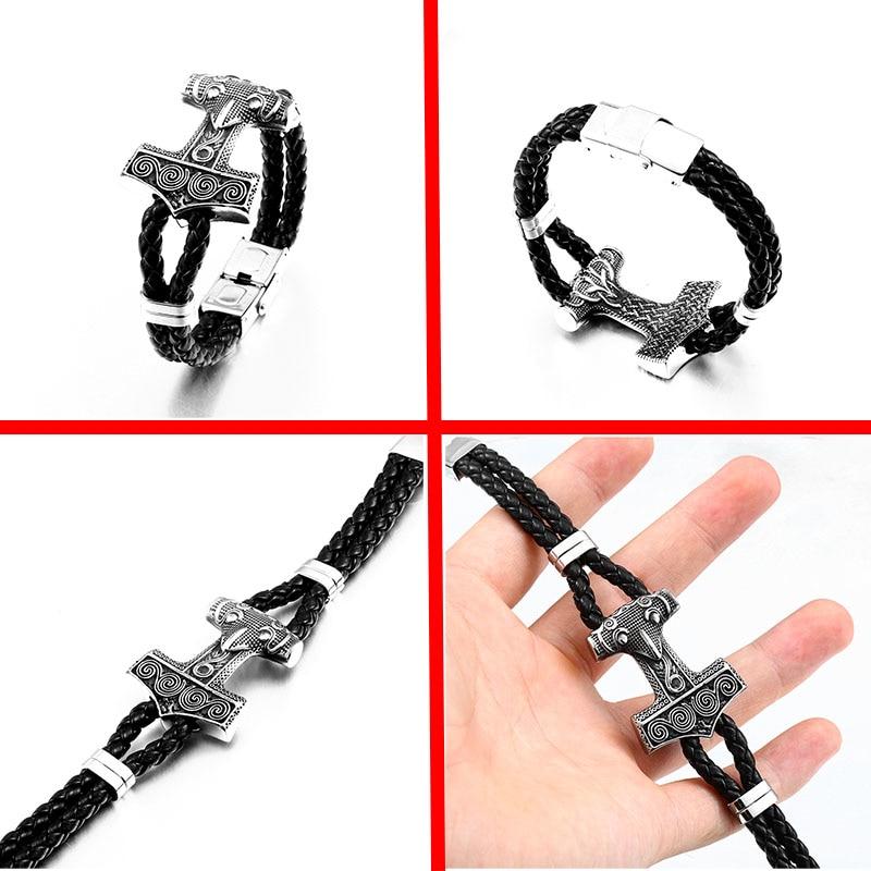 Viking Scania Leather Bracelet - VikingsBrand