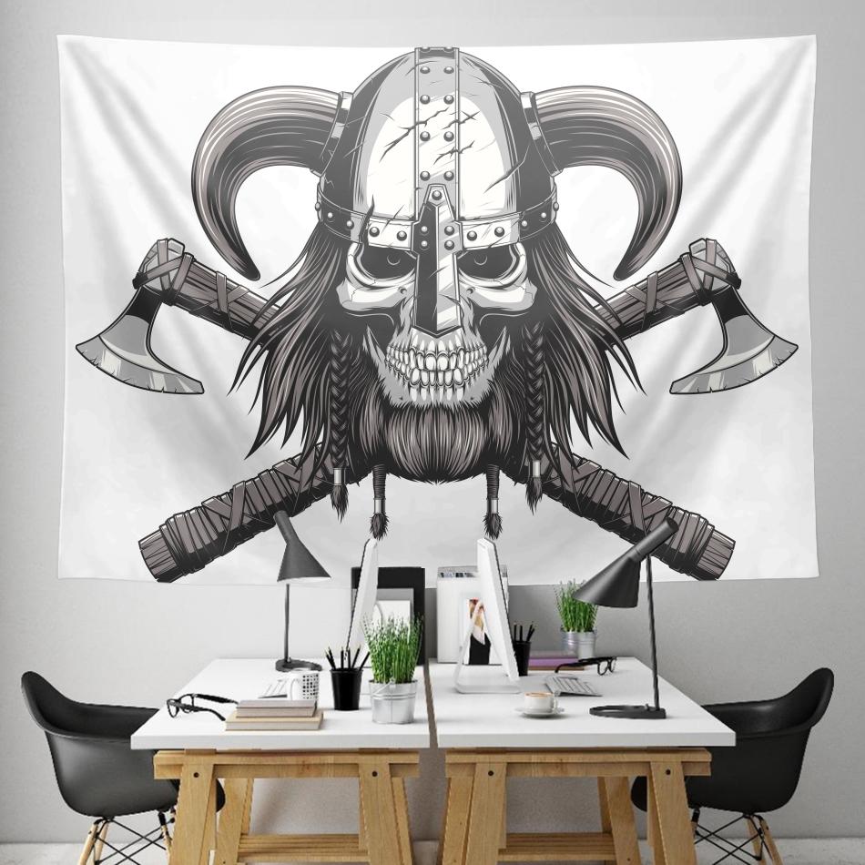 Viking Skull Warrior Tapestry - VikingsBrand