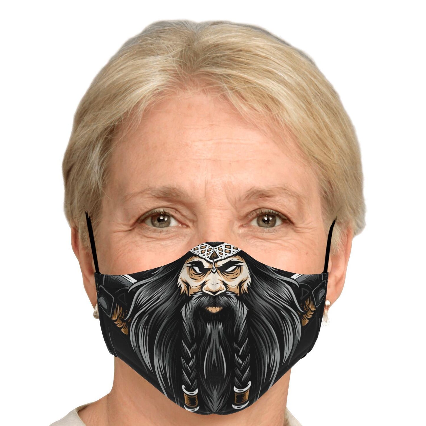 Viking Warrior Face Mask Cover