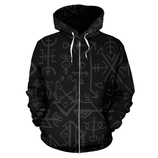 Viking warrior Zip Up hoodie – view 2