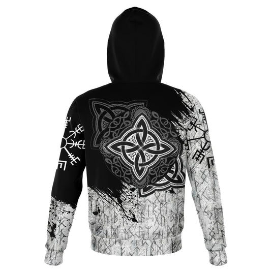 Viking wolf head hoodie – view 2