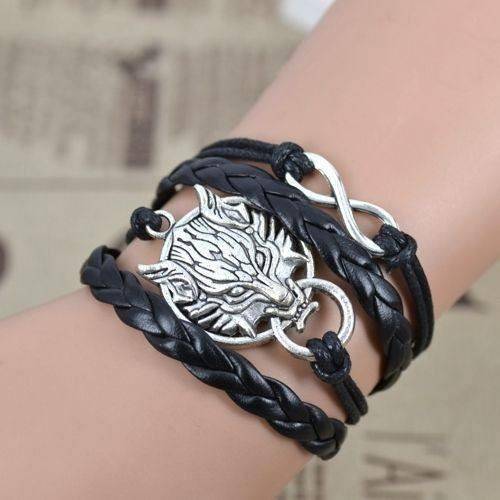 Viking Wolf Head Infinity Bracelet Original - VikingsBrand