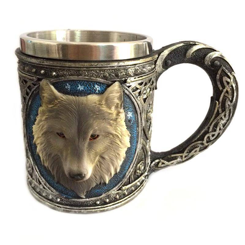 Viking Wolf Head Mug - VikingsBrand
