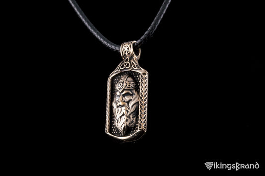 Viking Odin Pendant, Bronze or 925 Sterling Silver
