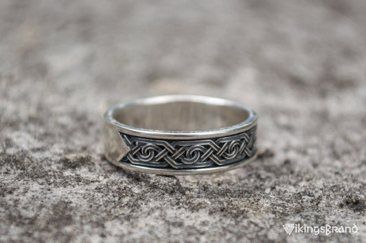 Vikings Ornament Ring in 925 Sterling Silver