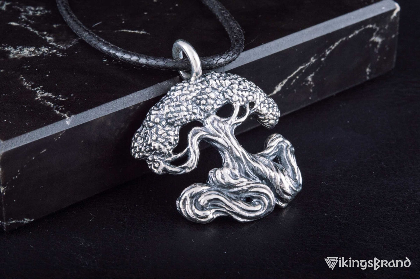 Vikings Yggdrasil World Tree Sterling Silver Pendant Norse Jewelry