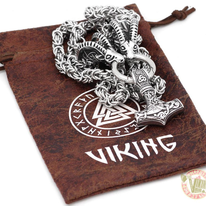 Tanngrisnir and Tanngnjóstr - Goats of Thor Necklaces - VikingsBrand