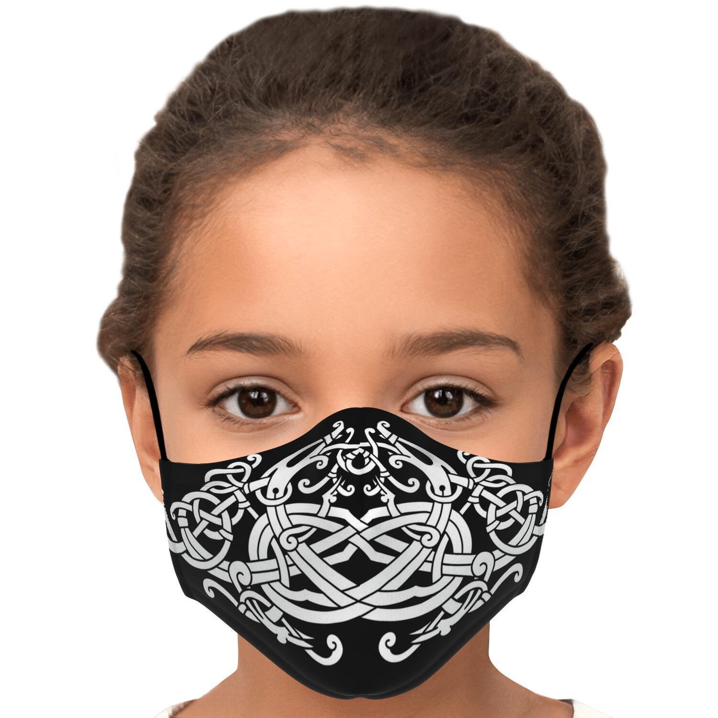 White Dragons Viking Face Mask Cover