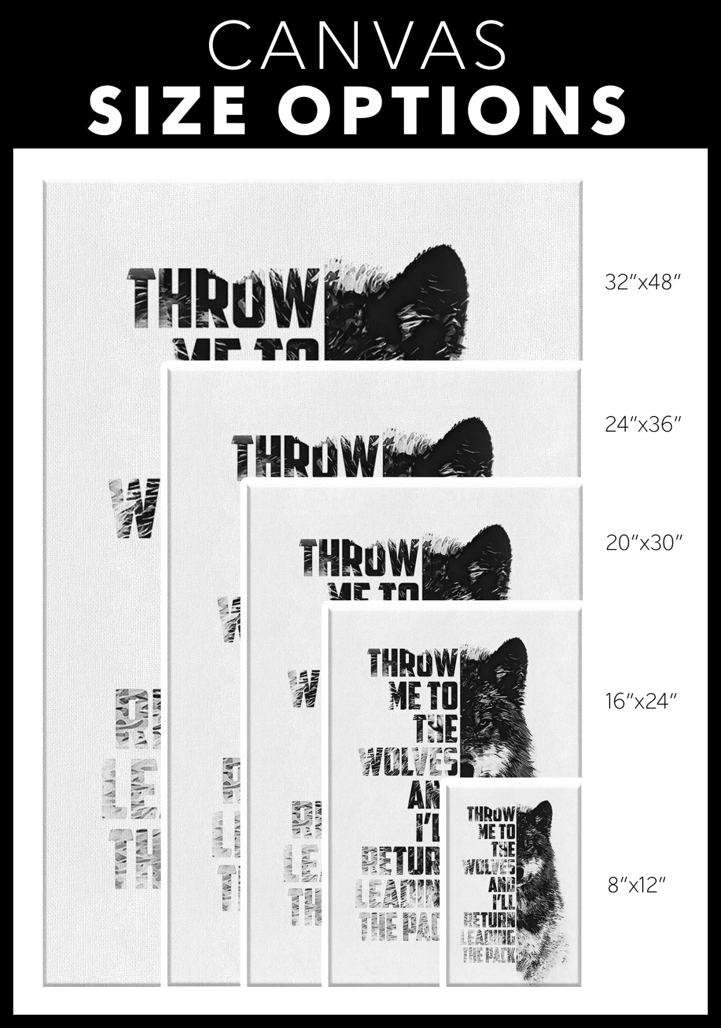 White Wolf Viking Wall Art - Norse Home Decor