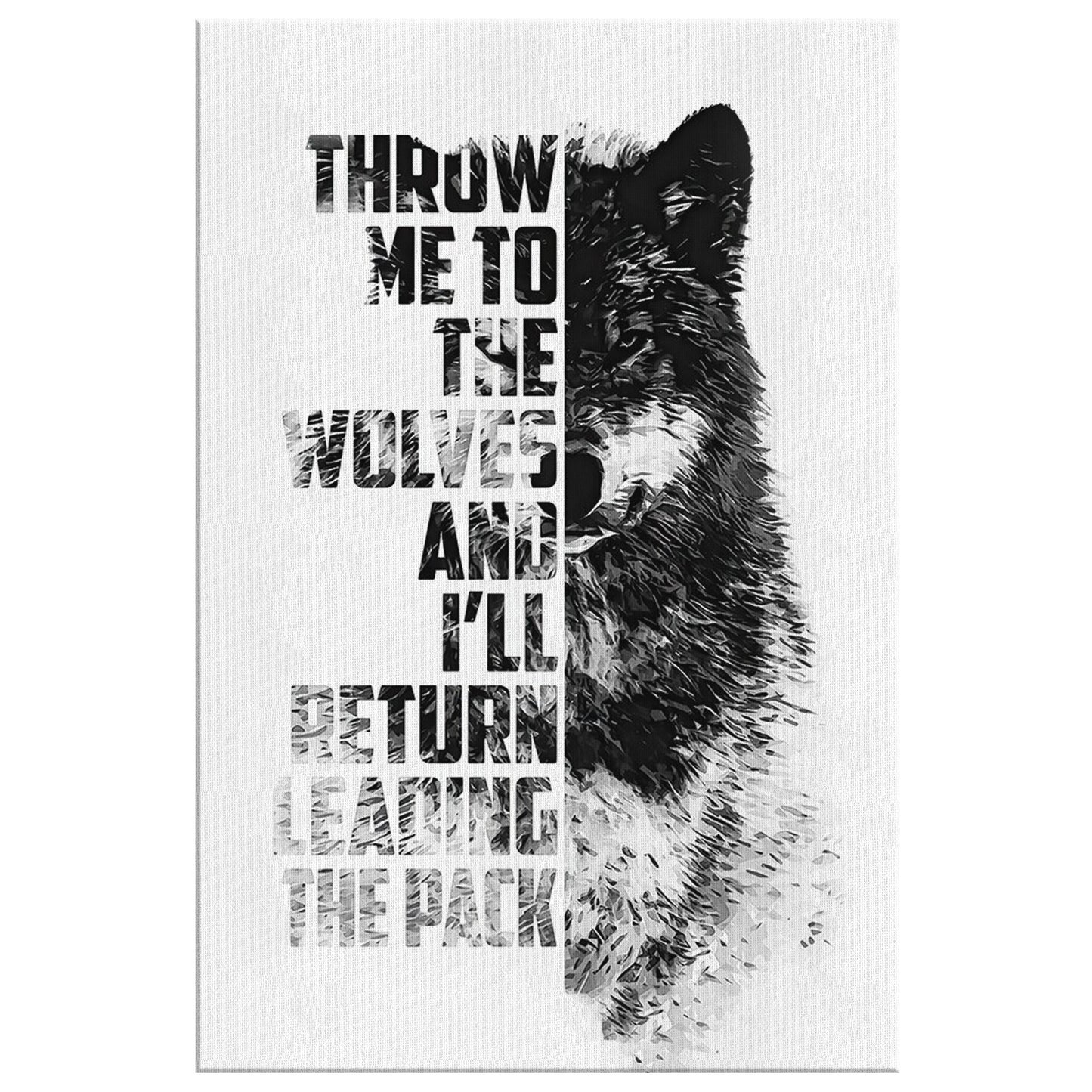 White Wolf Viking Wall Art - Norse Home Decor