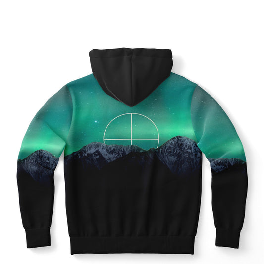 Winter Solstice hoodie, Northern Lights – view 2