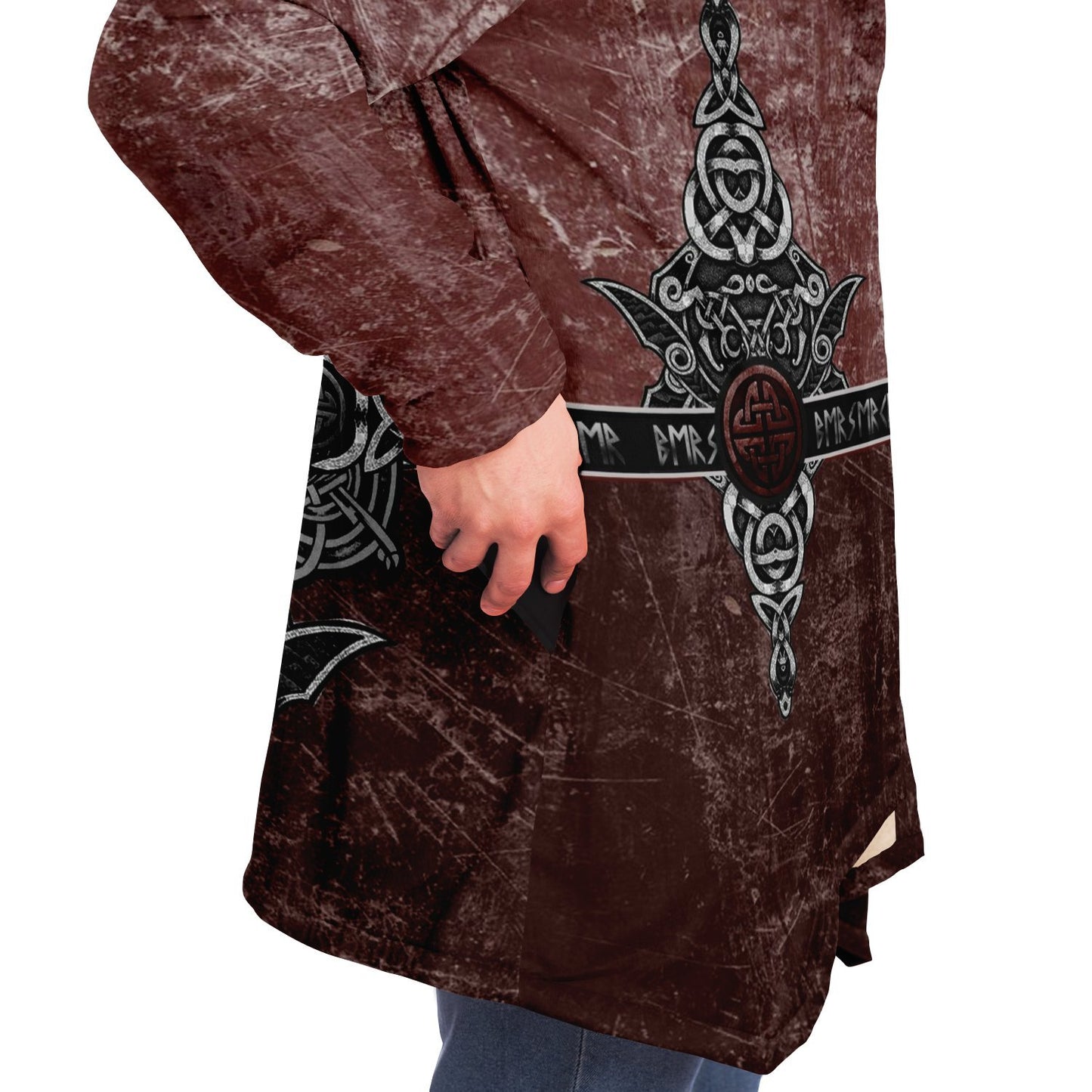 Wolf Head Premium Viking Red Cloak