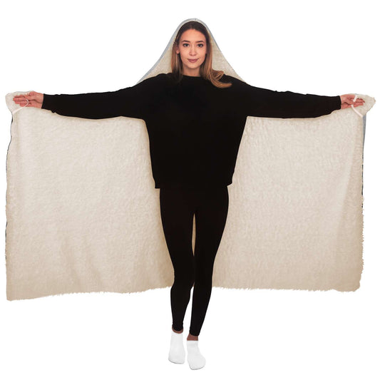 Wolf in Spruce Forest Viking Hooded Blanket