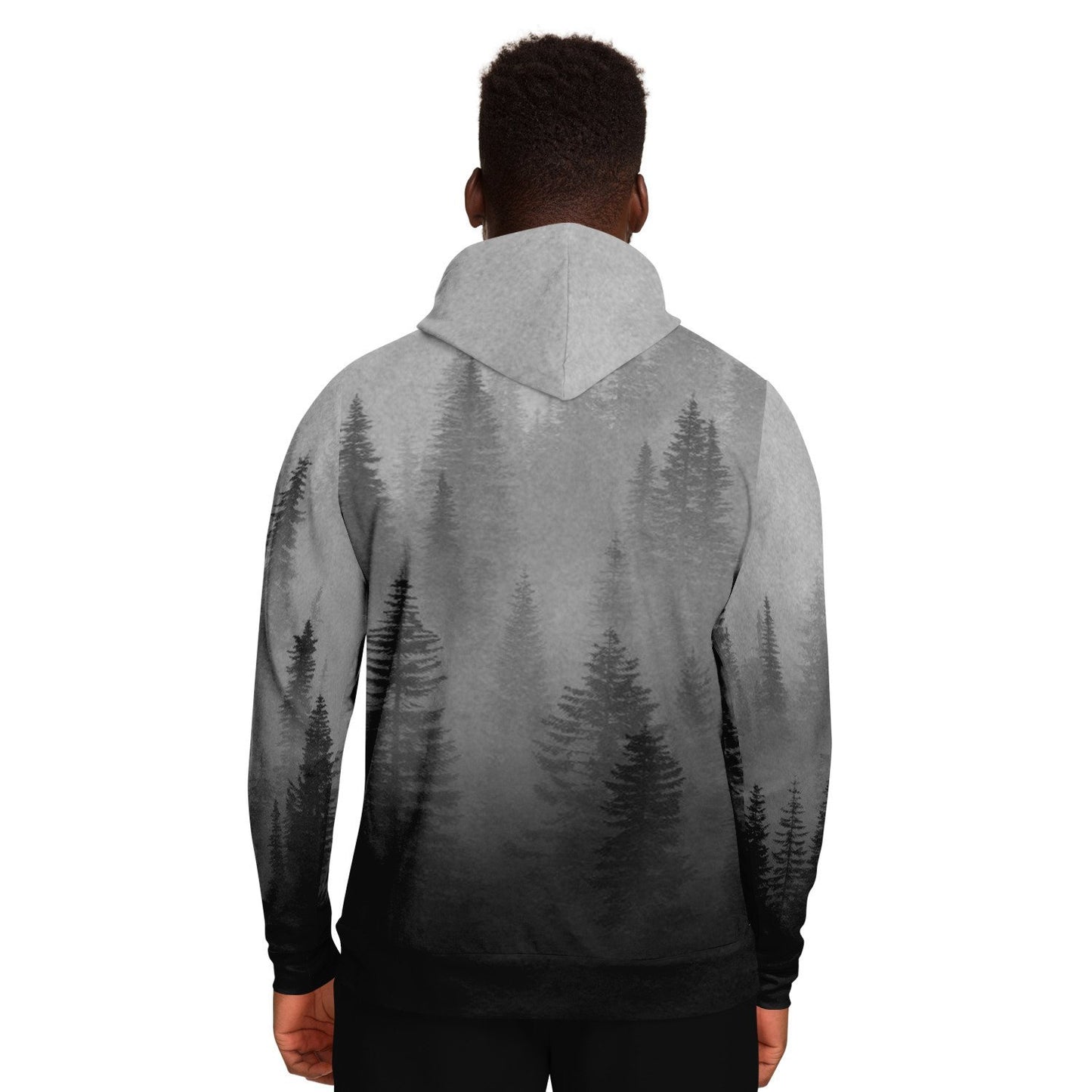 Wolf in Spruce Forest Viking Unisex Hoodie - Front